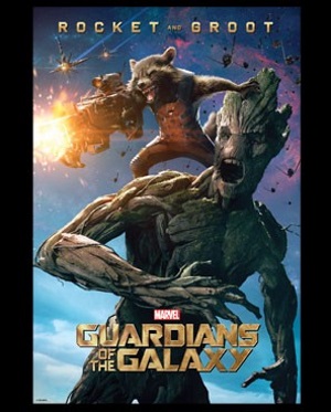 (image for) Groot & Rocket Raccoon Poster T-Shirt - Click Image to Close